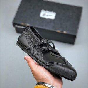 Onitsuka Tiger Mexico 66 Black Ballet Flats